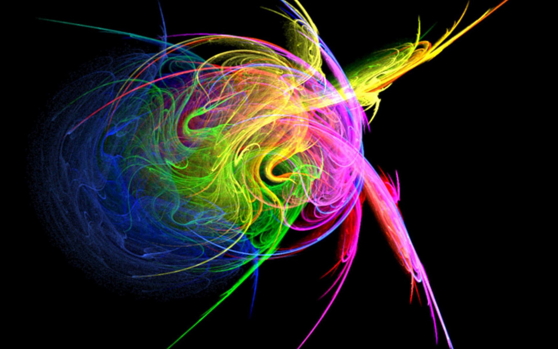 1920x1200, Color Neon Smoke - Vectores De Colores - HD Wallpaper 
