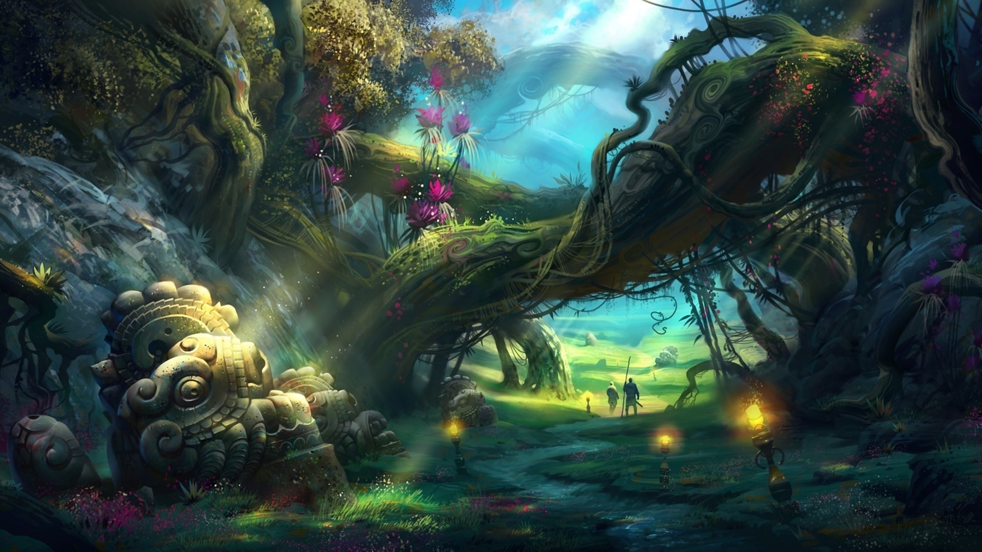 Fantasy Forest - HD Wallpaper 