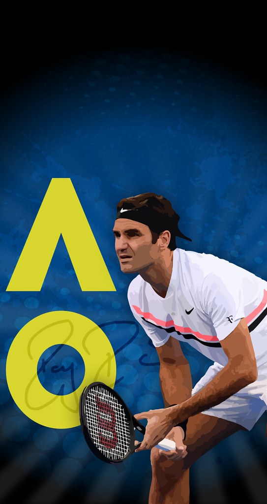 Roger Federer Ao 2018 543x1024 Wallpaper Teahub Io