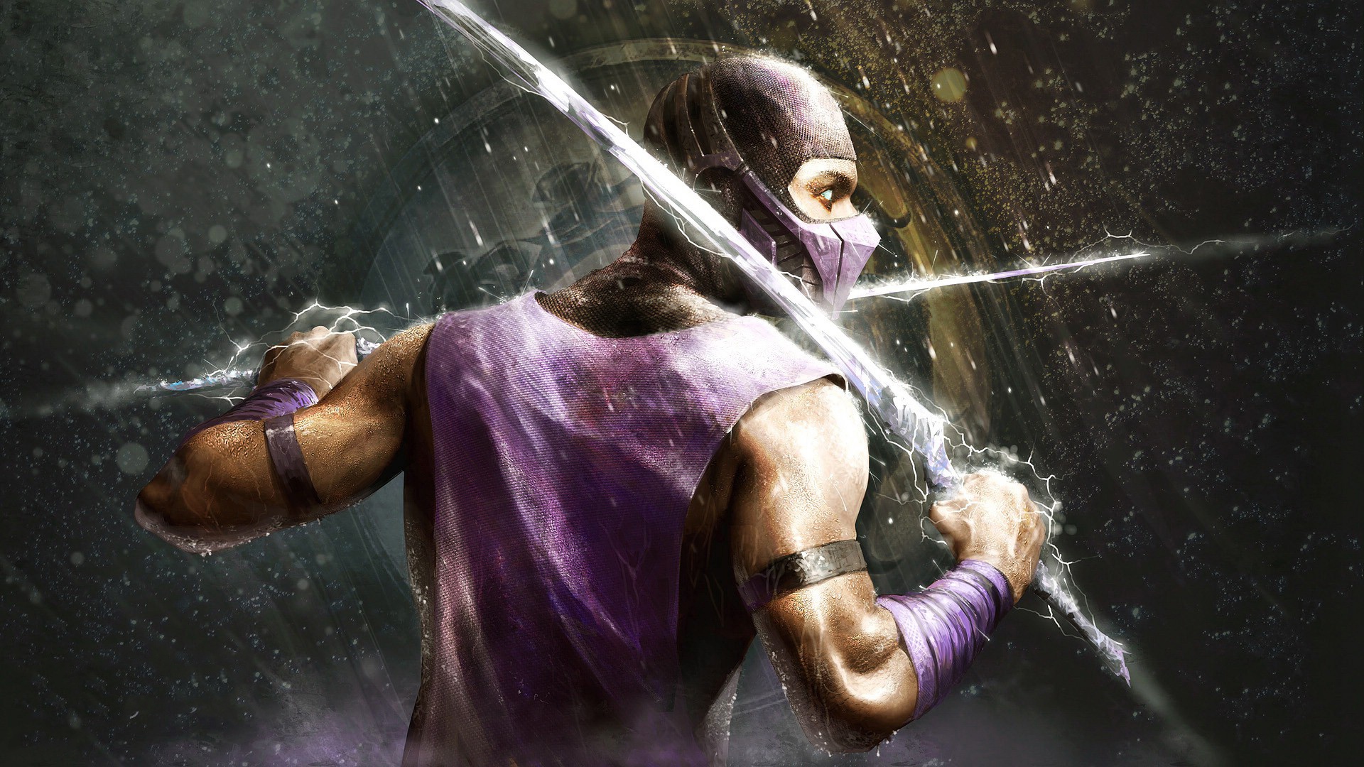 Mortal Kombat Wallpaper Background Pc - Rain Mortal Kombat 11 - HD Wallpaper 