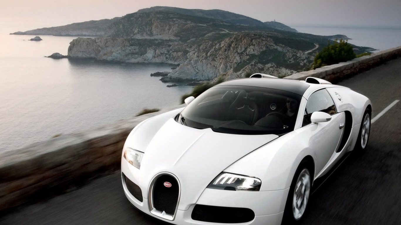 Wallpaper Bugatti, White, Auto, Speed - Bugatti Grand Sport - HD Wallpaper 