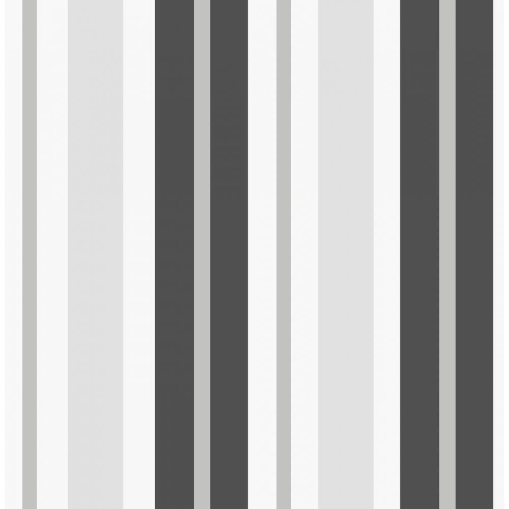 Fine Decor Ceramica Stripe Wallpaper Black / Silver - Black Grey And White - HD Wallpaper 
