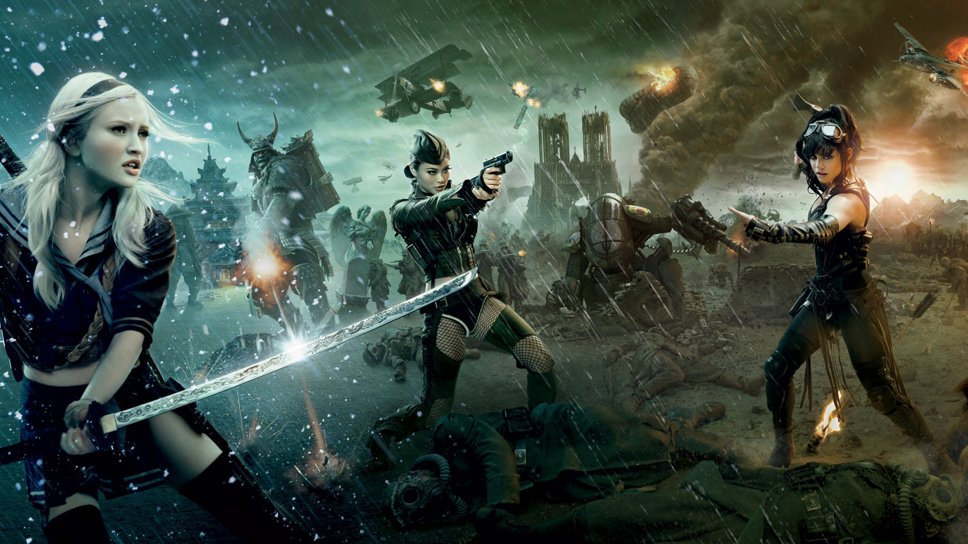 Babydoll Amber Blondie In Sucker Punch Wallpaper - Sucker Punch - HD Wallpaper 