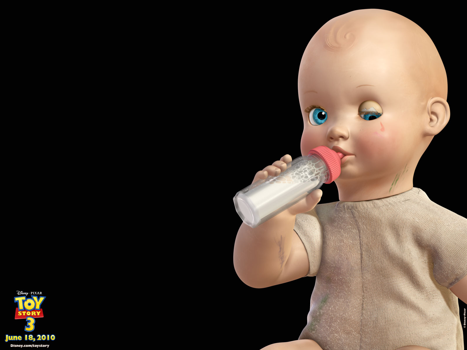 Bigbaby The Baby Doll Holding A Bottle From Toy Story - Toy Story Big Baby Gif - HD Wallpaper 