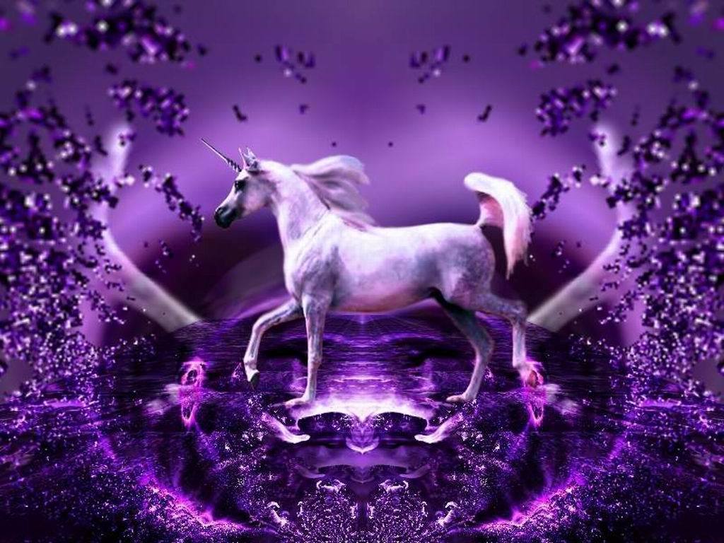 Purple Unicorn 💖 - Purple Unicorn - HD Wallpaper 