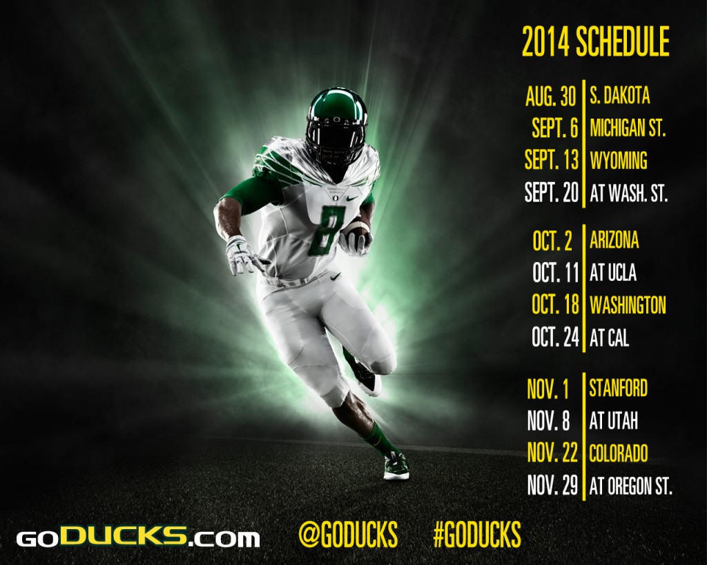 Oregon Football Schedule Wallpaper - Examples Of Football Schedules - HD Wallpaper 