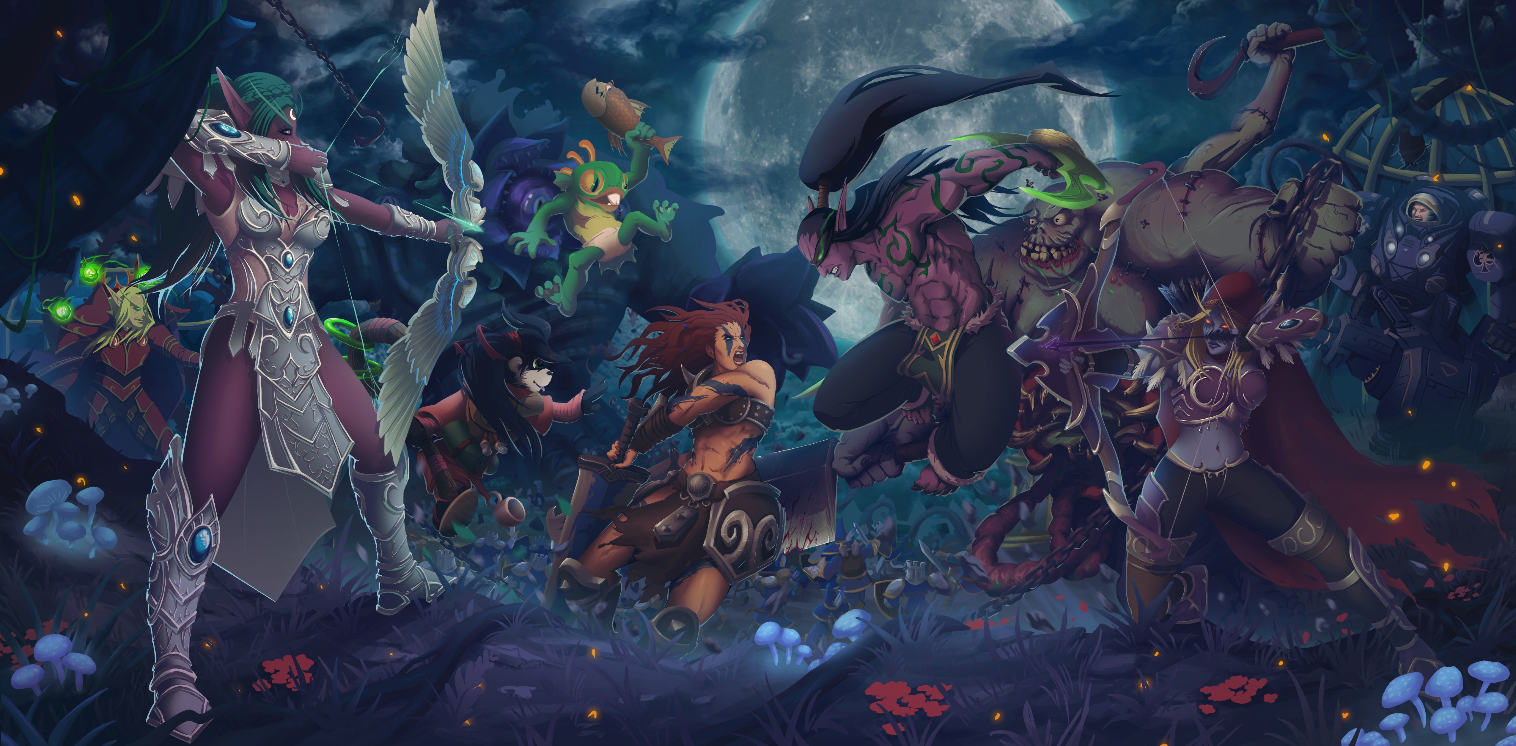 Heroes Of The Storm Anime - HD Wallpaper 