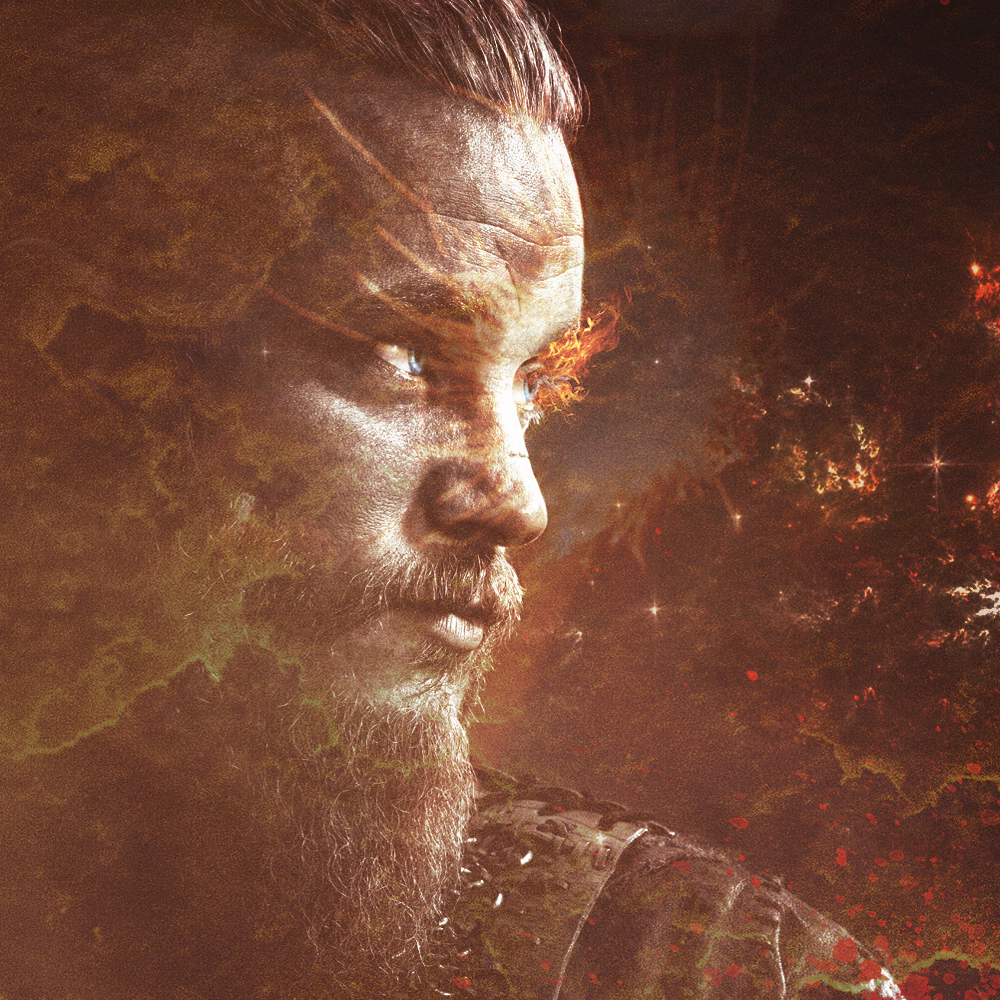 Ragnar Lothbrok - Vikings Ragnar Black And White - HD Wallpaper 