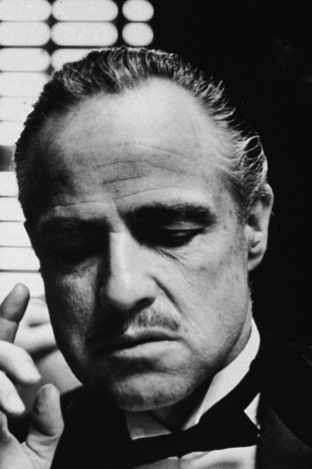 Marlon Brando The Godfather Portrait - HD Wallpaper 