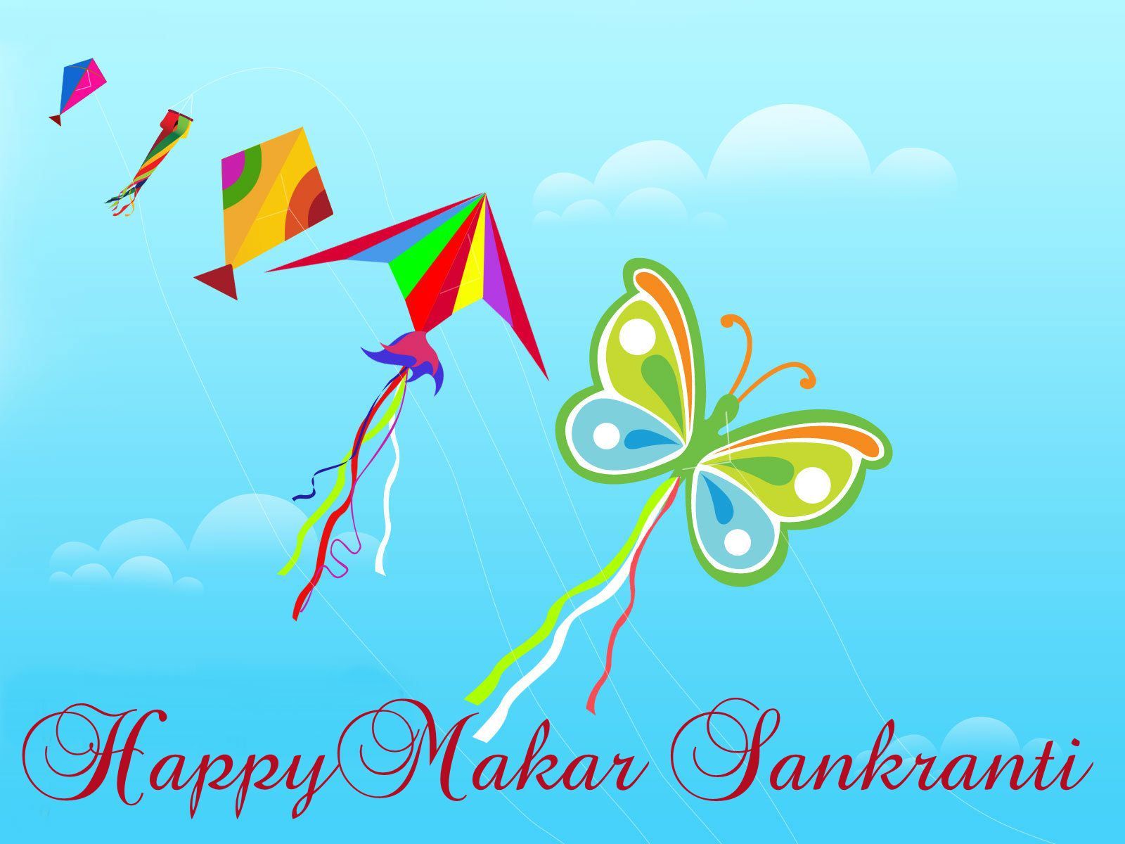 Happy Basant Panchami Kites - HD Wallpaper 