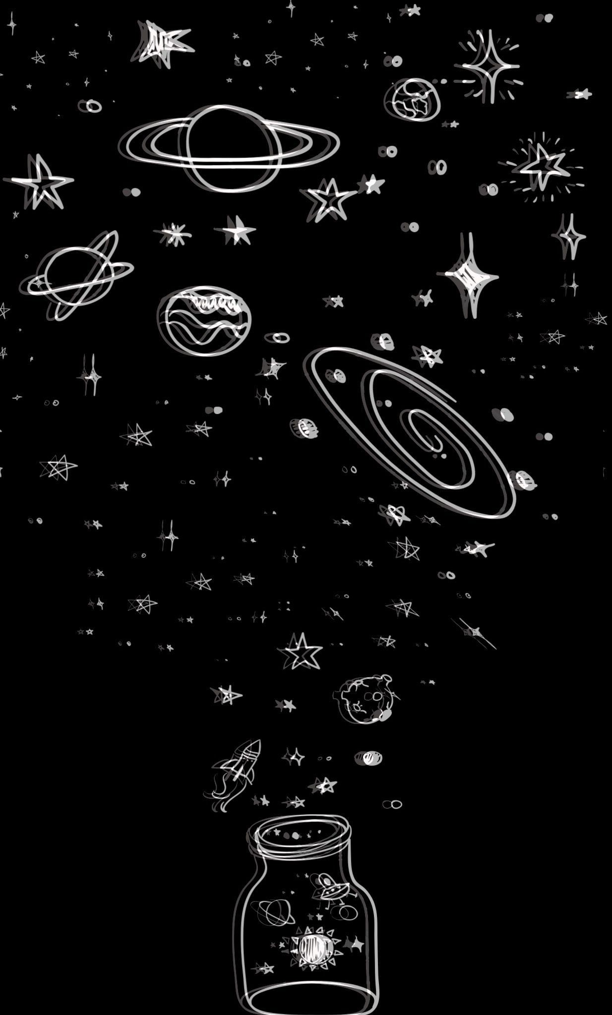 Iphone Wallpaper Alien Lovely Wallpaper Space By Me - Space Aesthetic Wallpaper Iphone - HD Wallpaper 