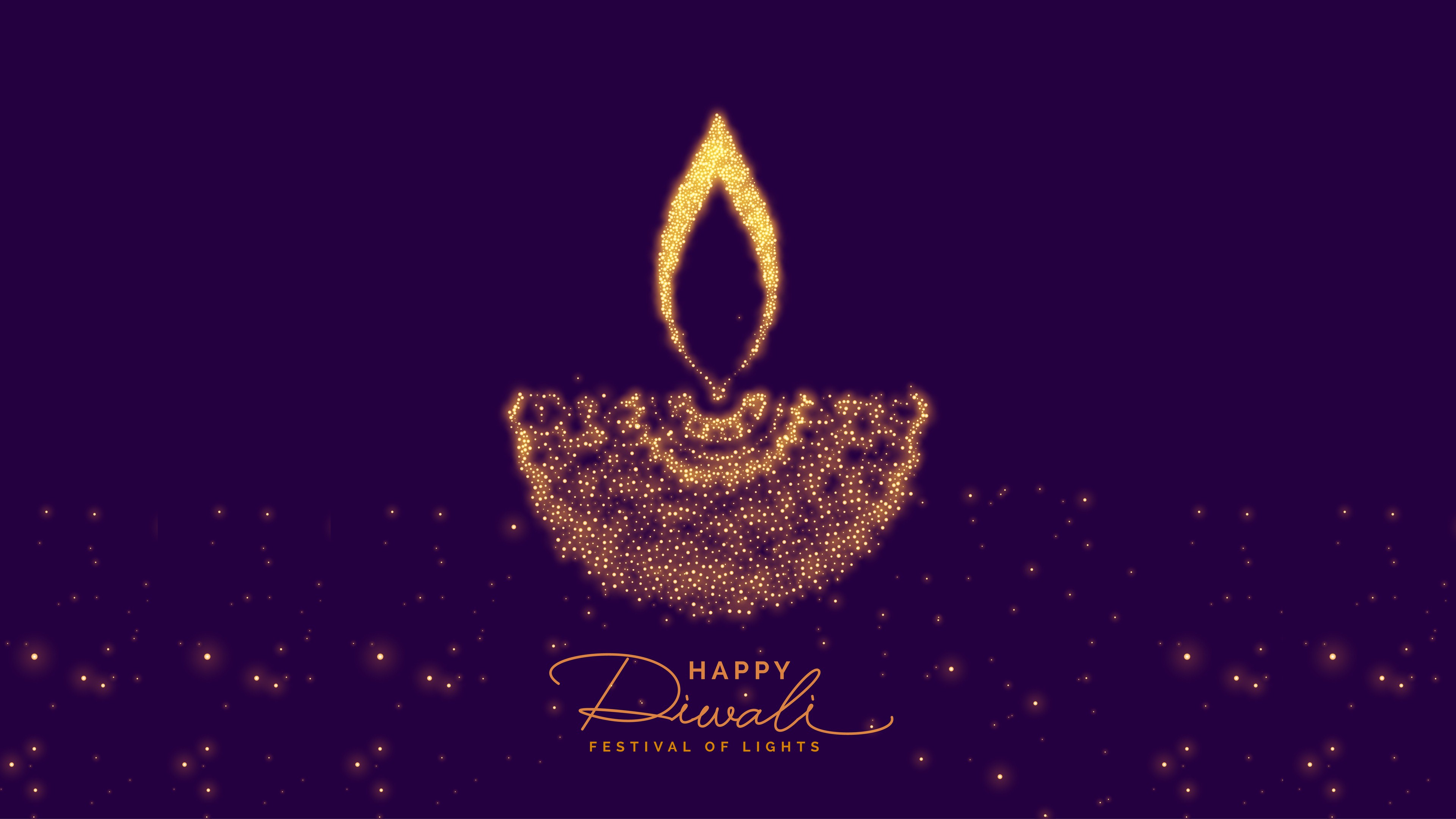 Happy Diwali Festival Of Lights 4k 2018 Background - High Resolution Happy Diwali Images 2019 - HD Wallpaper 