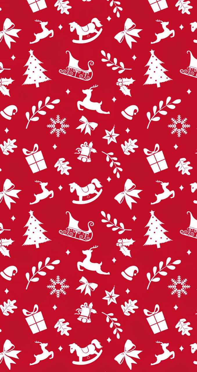 Christmas, Wallpaper, And Red Image - Christmas Pattern Wallpaper Hd - HD Wallpaper 