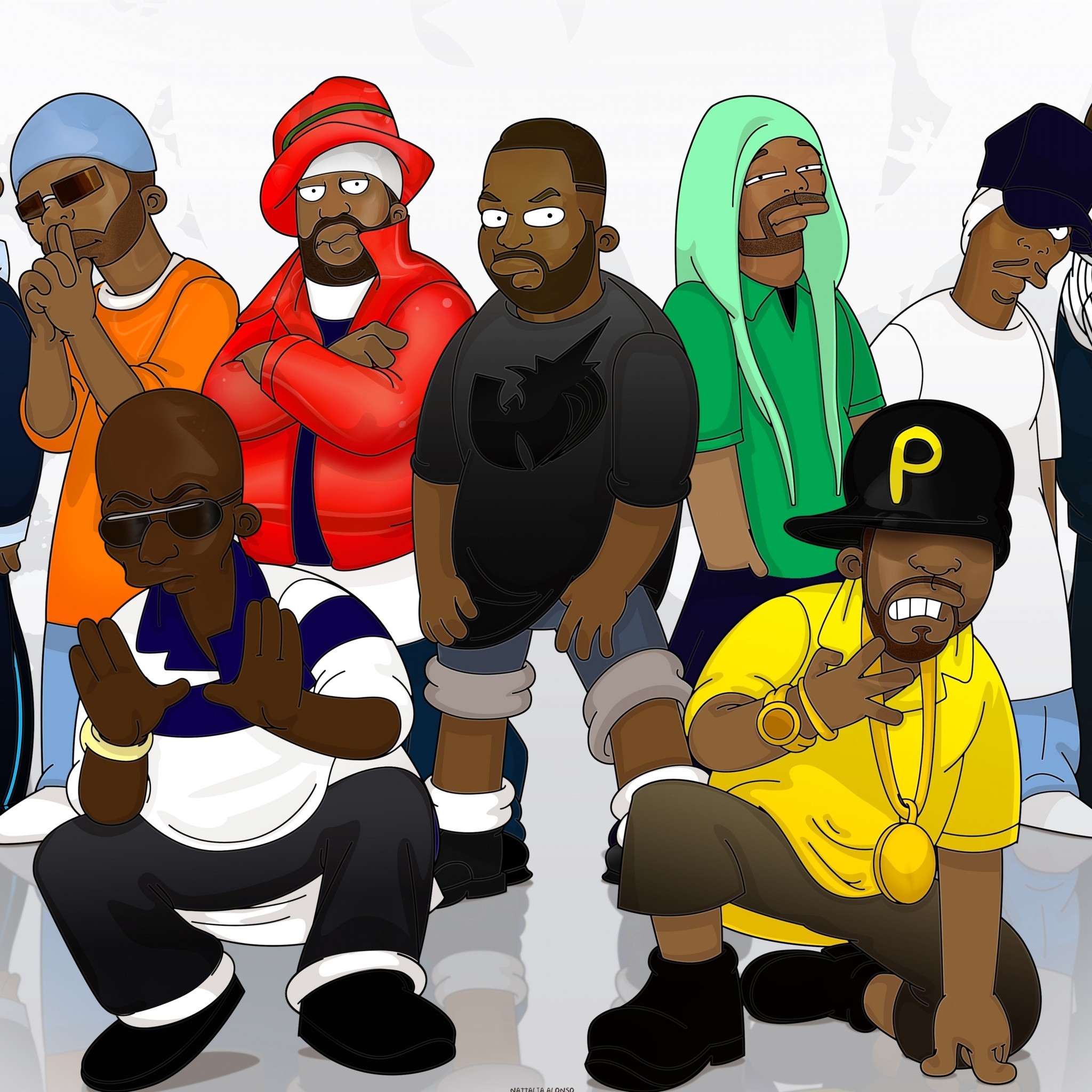Wu-tang Clan Group For 2048 X 2048 New Ipad Resolution - HD Wallpaper 