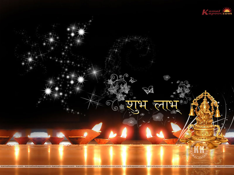 Diwali Background With Lakshmi - HD Wallpaper 