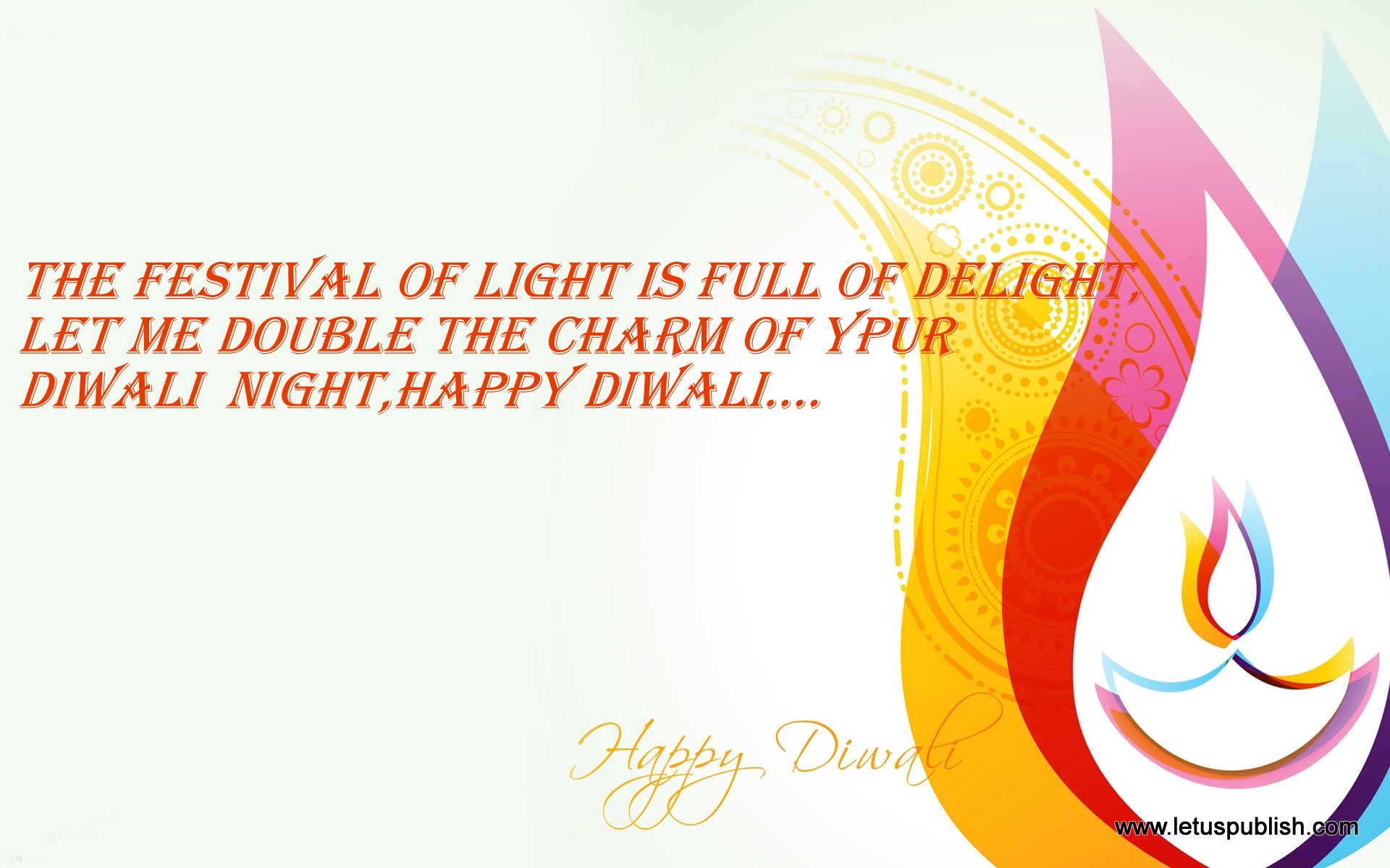 Beautiful Happy Diwali Wallpapers With Quotes - Diya - HD Wallpaper 