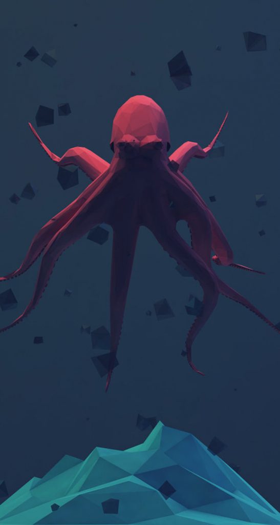 Octopus Iphone X Background - HD Wallpaper 