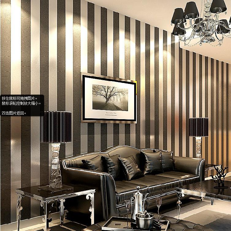 Black White Striped Wall Decor - HD Wallpaper 