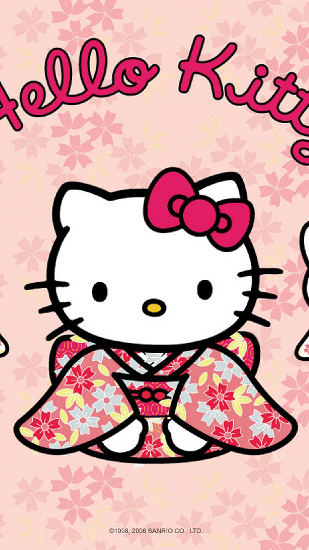 Wallpaper Iphone Hello Kitty Characters With Image - Kimono Hello Kitty Japan - HD Wallpaper 