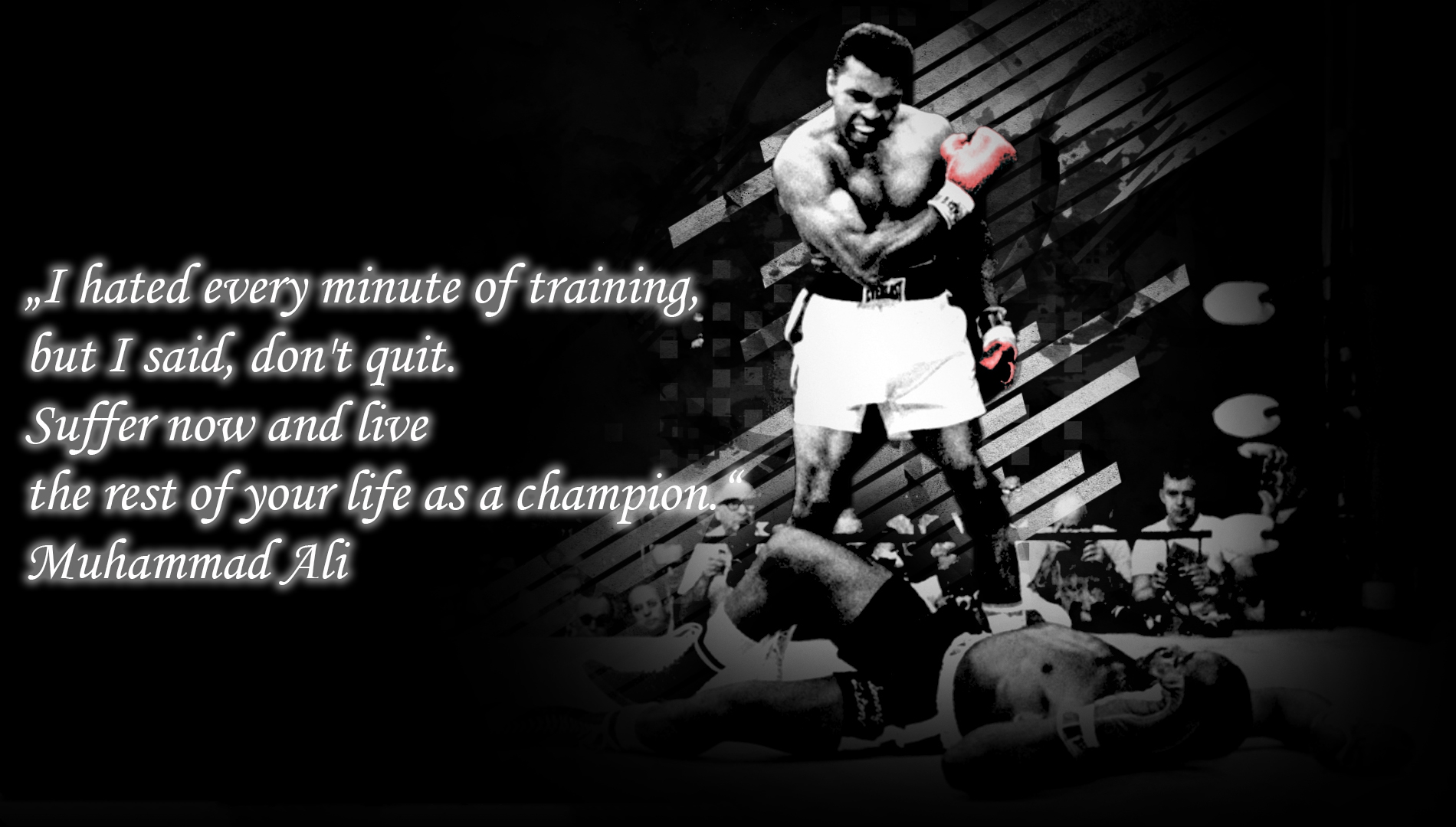 Muhammad Ali Quotes Hd - HD Wallpaper 