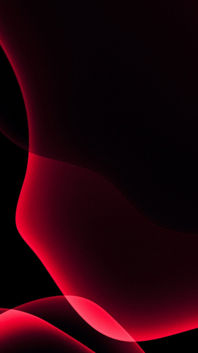 Ios 13 Red Abstract Wallpaper - Ios 13 Wallpaper Red - HD Wallpaper 