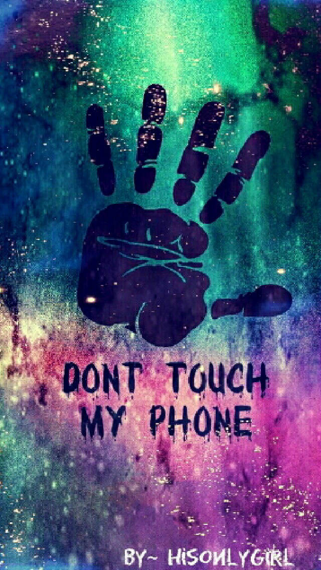 Colourful, Wallpaper, And Funny Image - Don T Touch Me My Phone - HD Wallpaper 