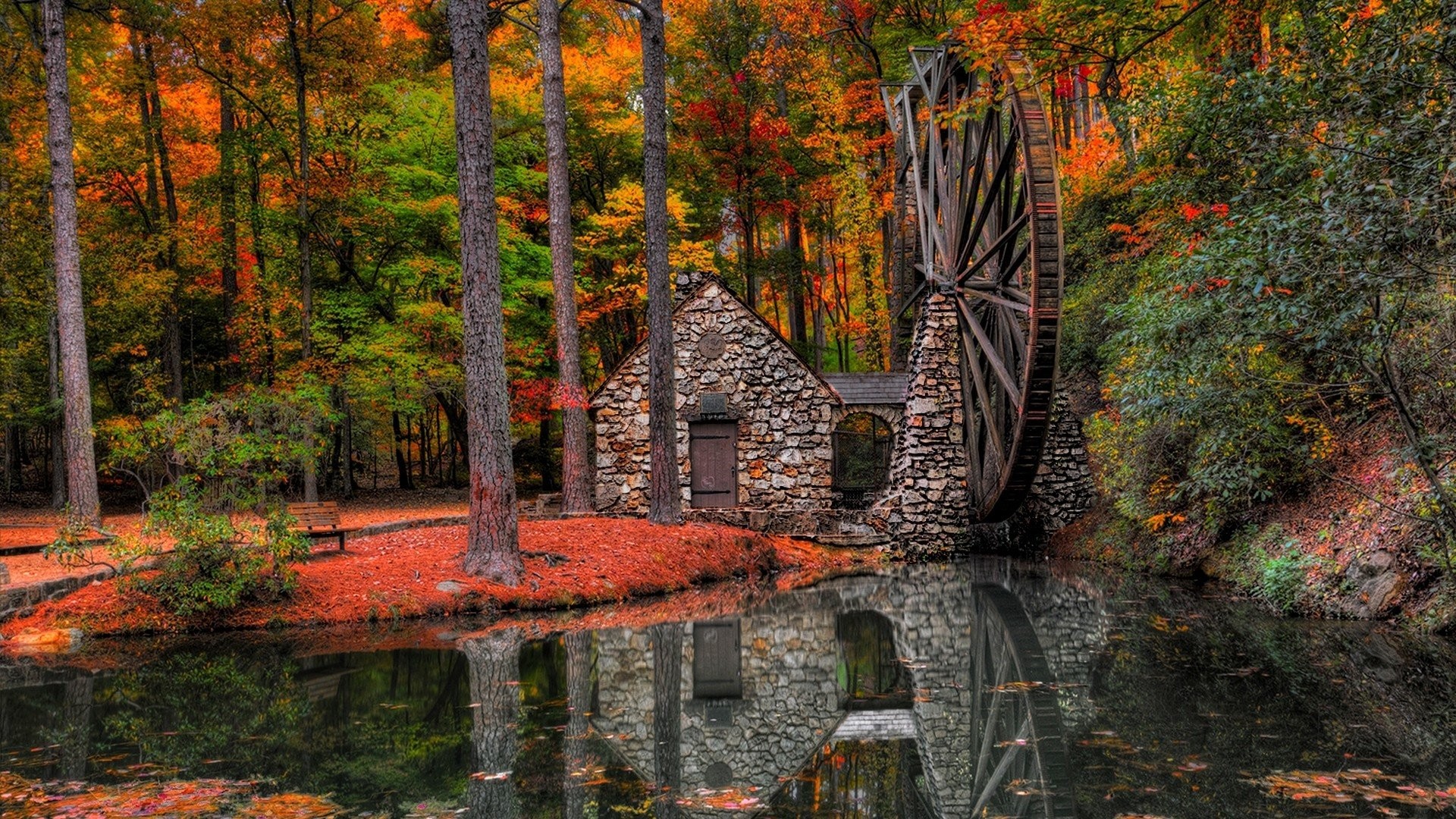Park, Leaves, Fallen, Autumn, Landscape Wallpapers - High Resolution Autumn Wallpaper Hd - 1920x1080 Wallpaper Park, Leaves, Fallen, Autumn, Landscape Wallpapers - High Resolution Autumn Wallpaper Hd - 1920x1080 Wallpaper