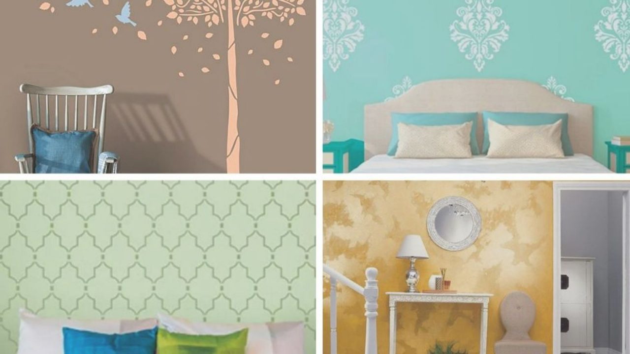 Bedroom Asian Paint Wall Design - HD Wallpaper 
