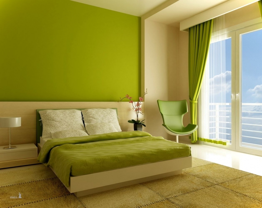 Green Colour Combination For Bedroom - HD Wallpaper 