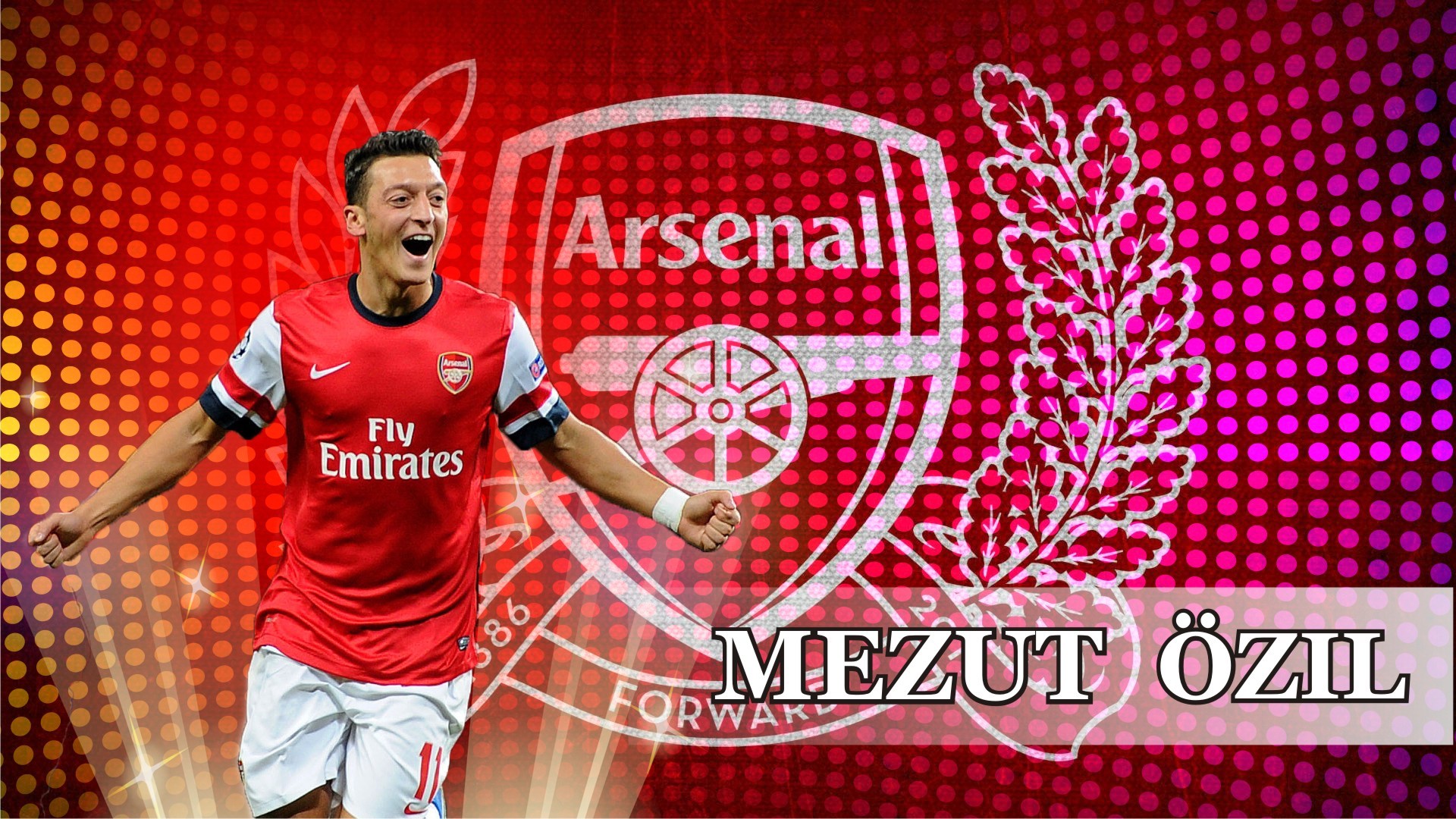 Mesut Ozil Arsenal Hd Wallpaper For Desktop Download - Arsenal Iphone Wallpaper Ozil - HD Wallpaper 