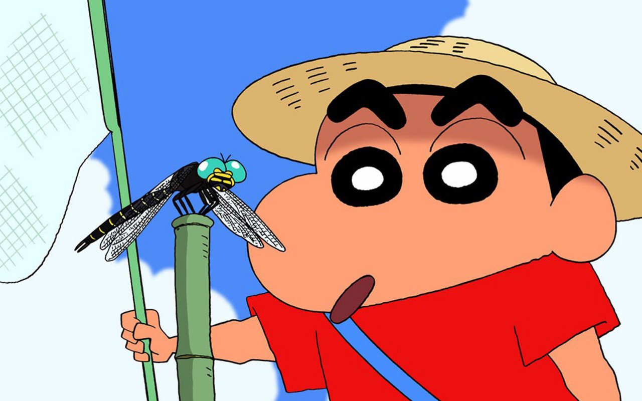 Crayon Shin-chan Dragonfly Best Anime Image Hd Wallpapers - 蜡笔 小 新 壁纸 动漫 - HD Wallpaper 