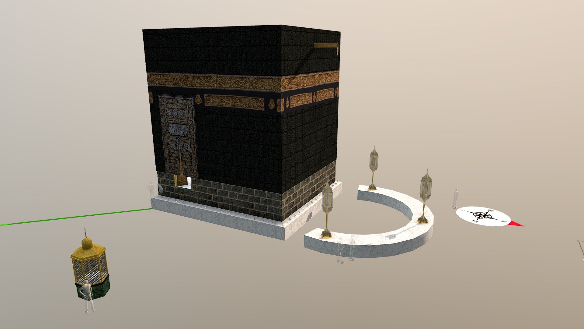 Khana Kaaba 3d Model - HD Wallpaper 