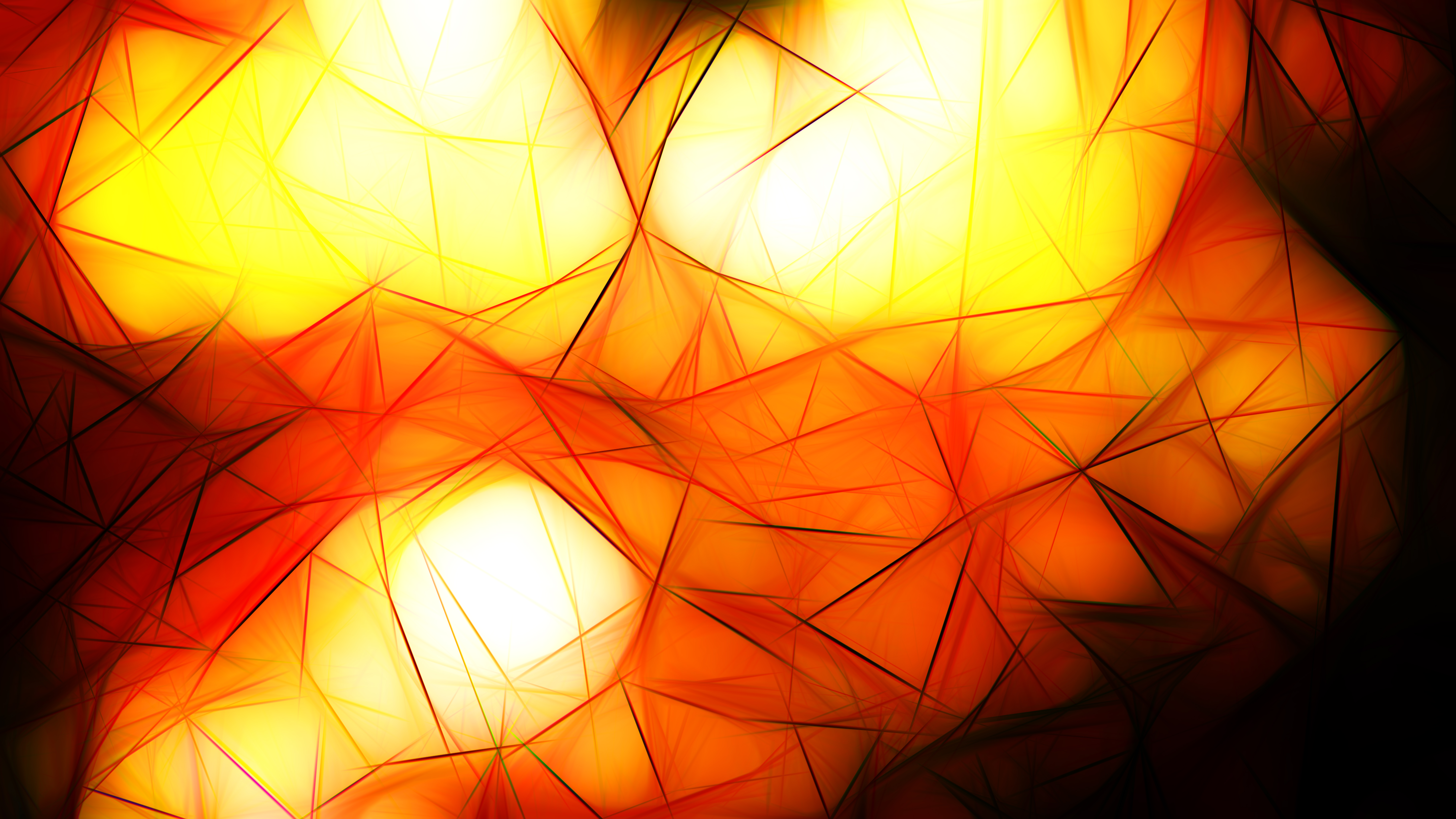 Abstract Red White And Yellow Fractal Wallpaper - HD Wallpaper 