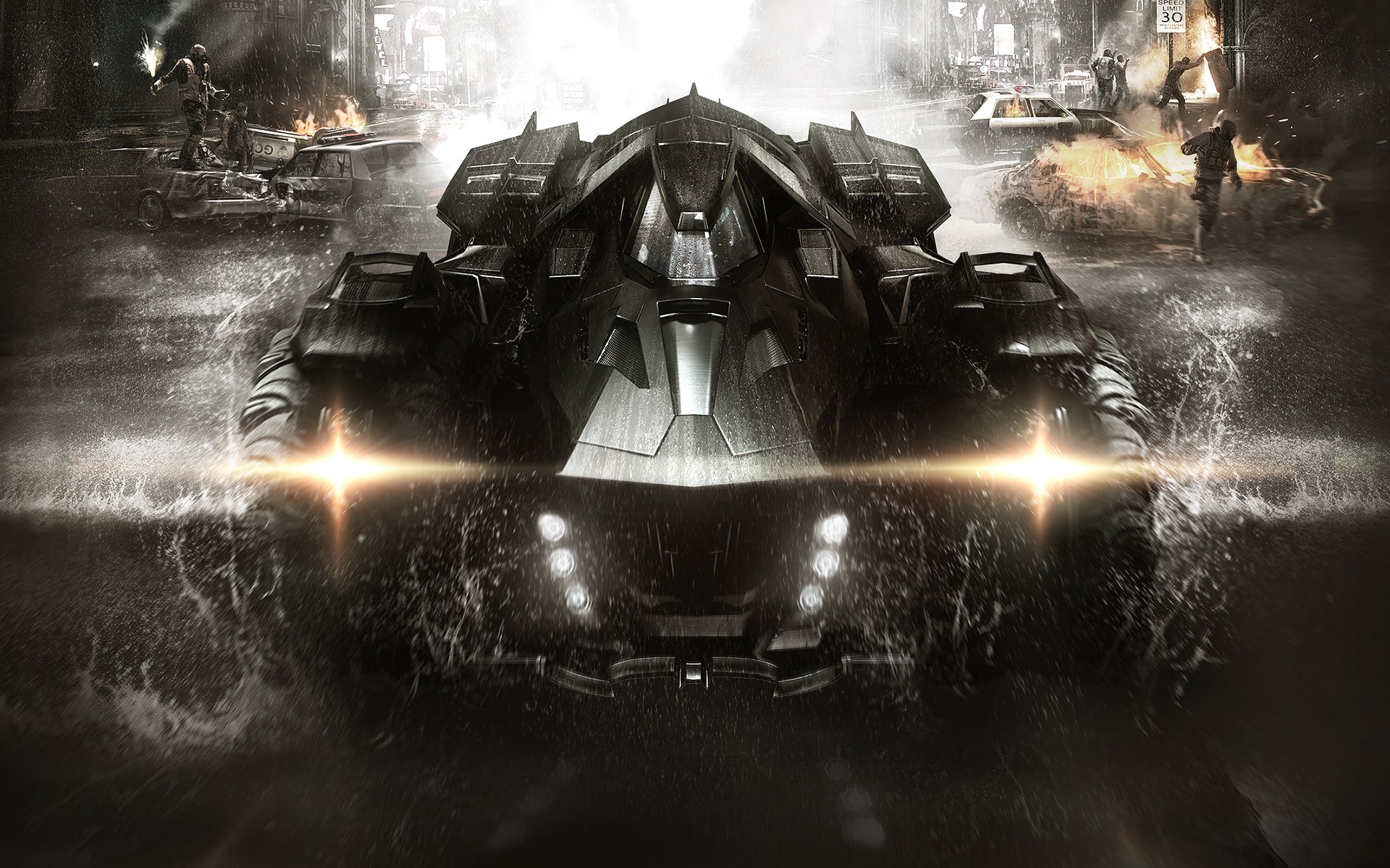 Batman Car Arkham Knight - HD Wallpaper 