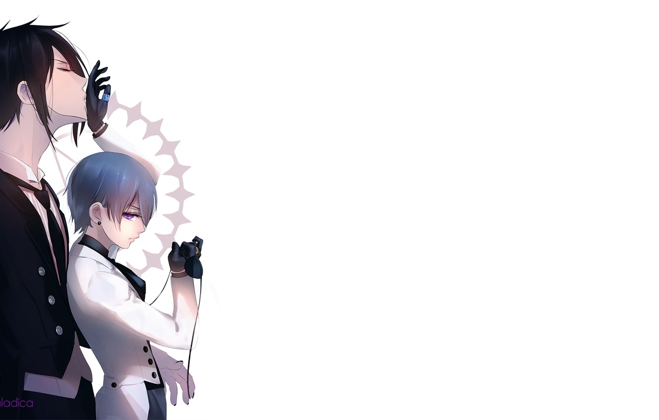 Photo Wallpaper Count, Dark Butler, Butler, Kuroshitsuji, - Sebastian X Ciel - HD Wallpaper 