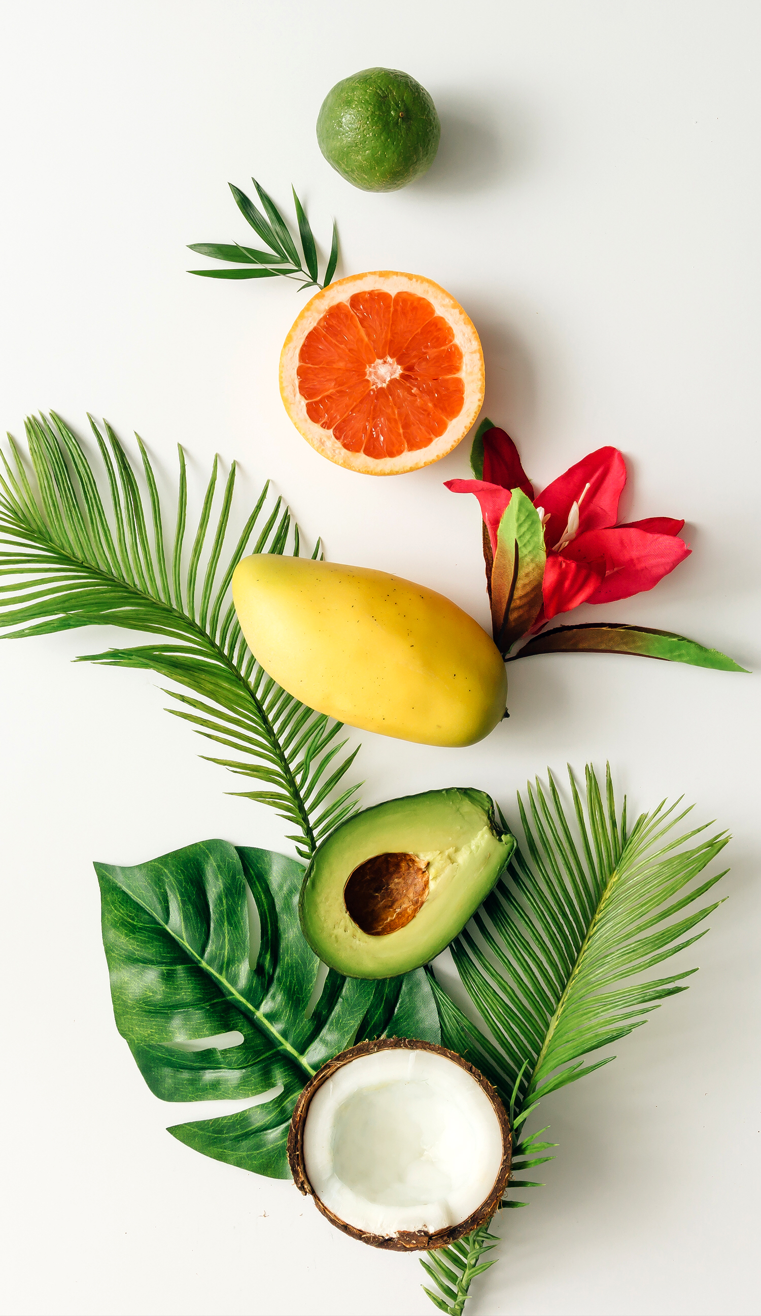 Summer Tropical Fruits - HD Wallpaper 