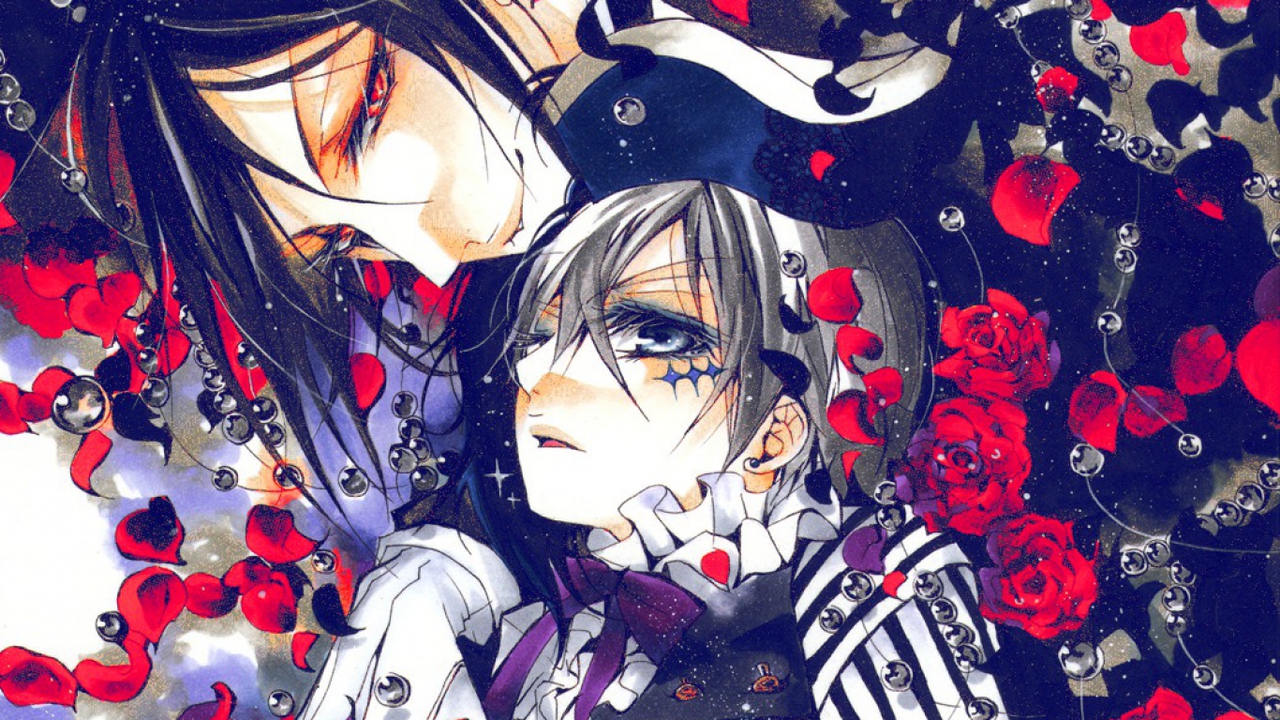 Kuroshitsuji, Anime, And Sebastian Michaelis Image - Sebastian And Ciel - HD Wallpaper 