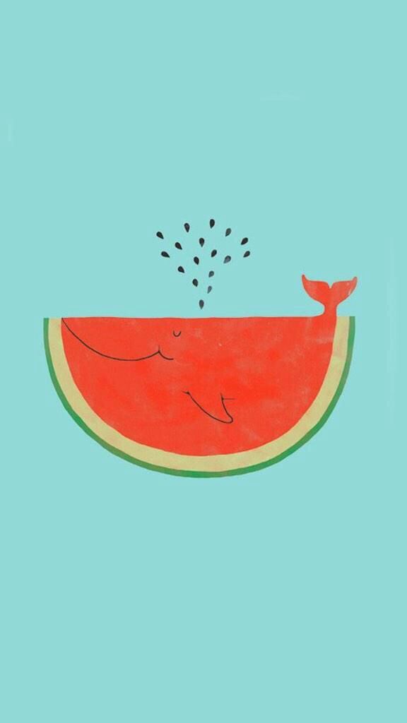 Watermelon Whale - HD Wallpaper 