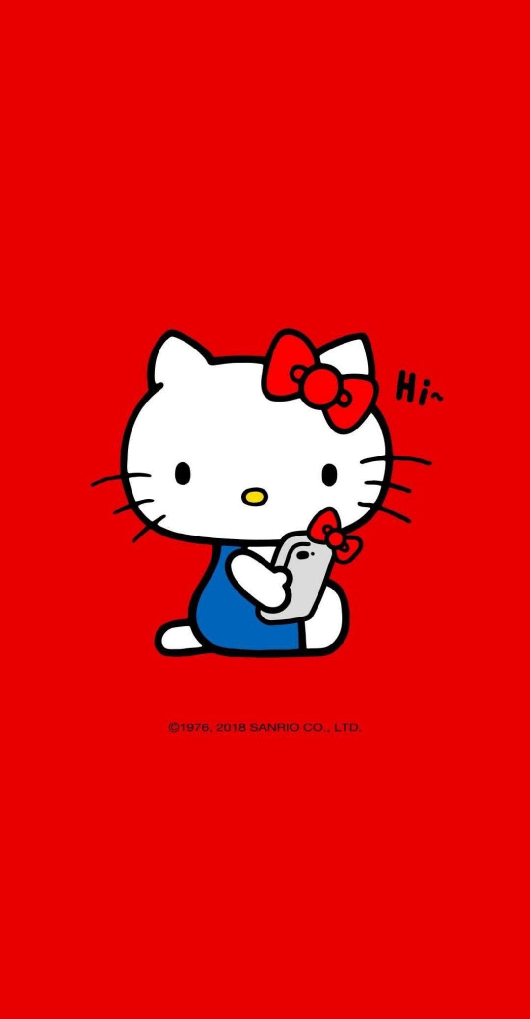 Hello Kitty Cartoon Wallpaper, Iphone Hintergrundbild, - Hello Kitty Blue Background - HD Wallpaper 