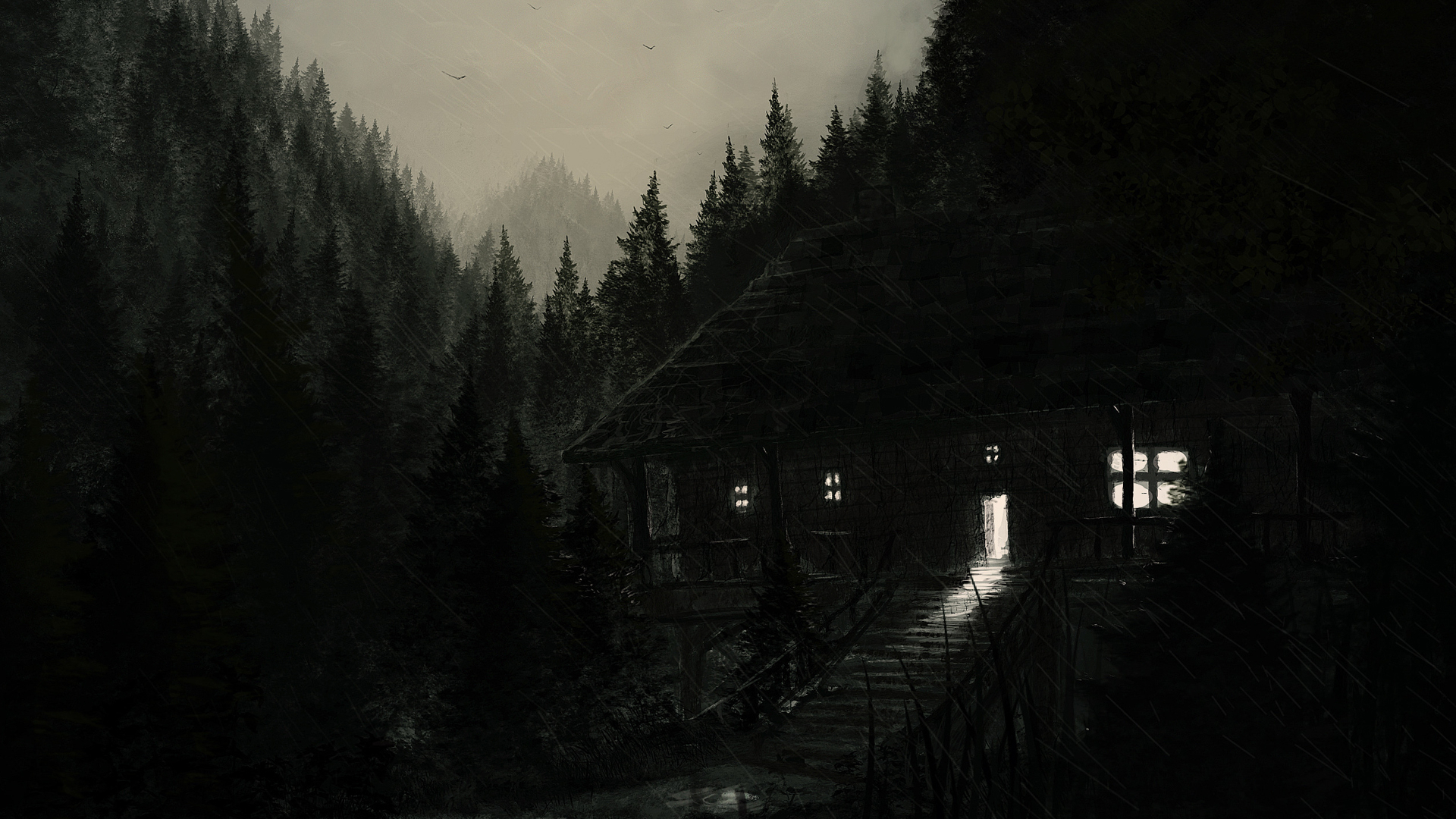 Alone In The Dark Forest - 1920x1080 Wallpaper 