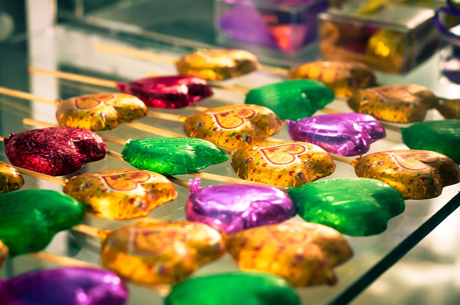 Corazones, Caramelos, Chocholate, Dulces, Brillo, Artesanal, - HD Wallpaper 