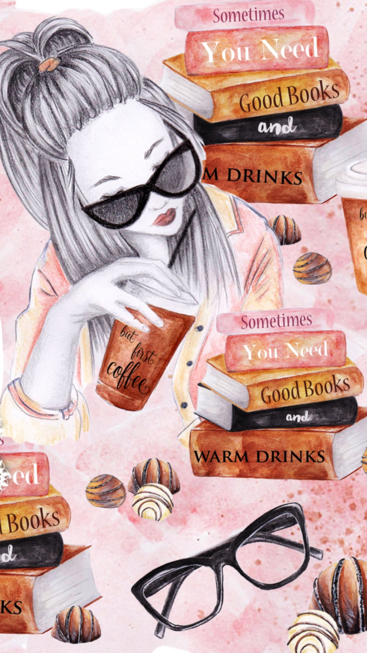 Books Wallpaper Iphone - HD Wallpaper 