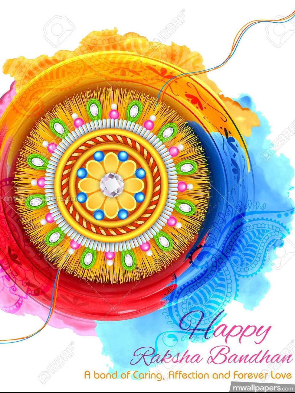 Raksha Bandhan Hd Photos & Wallpapers (14410) - Bandhan Vector Sisters Brother Celebrate Raksha Bandhan - HD Wallpaper 