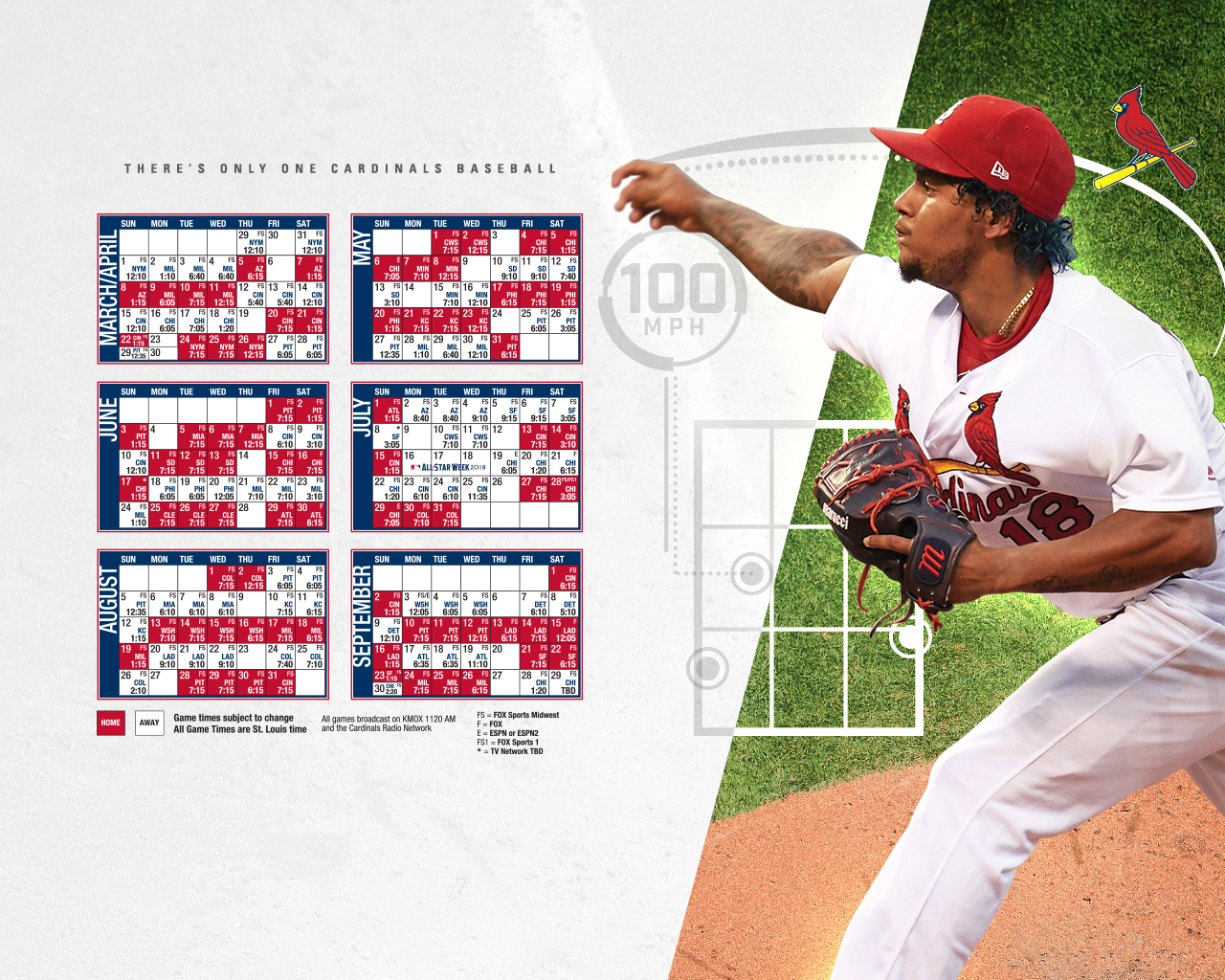 St Louis Cardinals 2018 Schedule - HD Wallpaper 