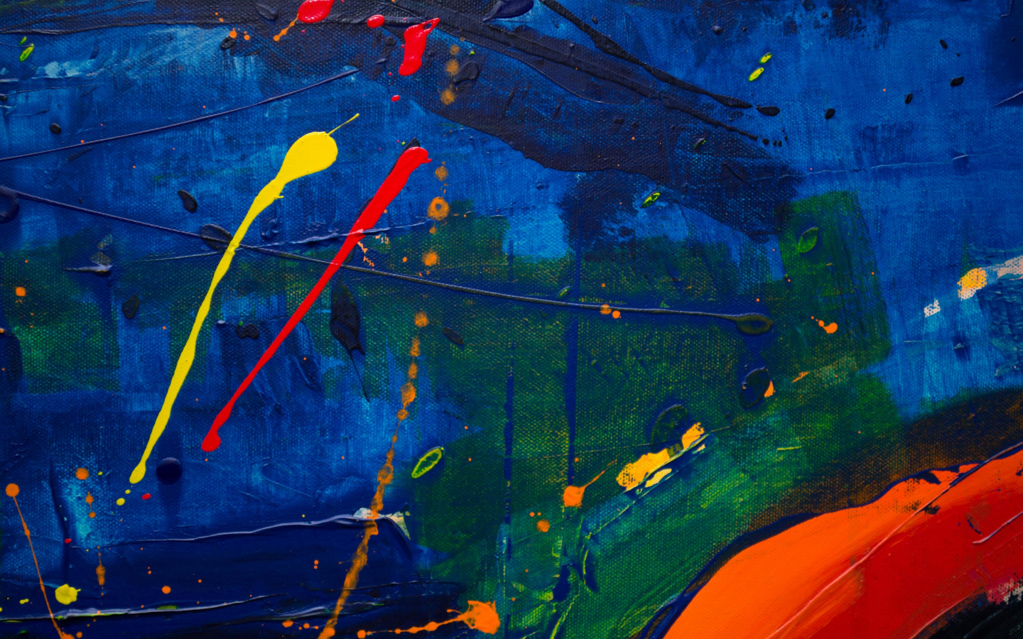 Painting, Wall, Surface, Abstract, Wallpaper - Blue Abstract Wallpaper