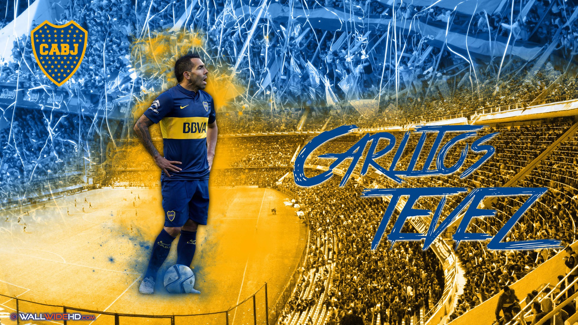 Carlos Tevez 2015 Boca Juniors Ultra Hd Wallpaper - Boca Juniors - HD Wallpaper 