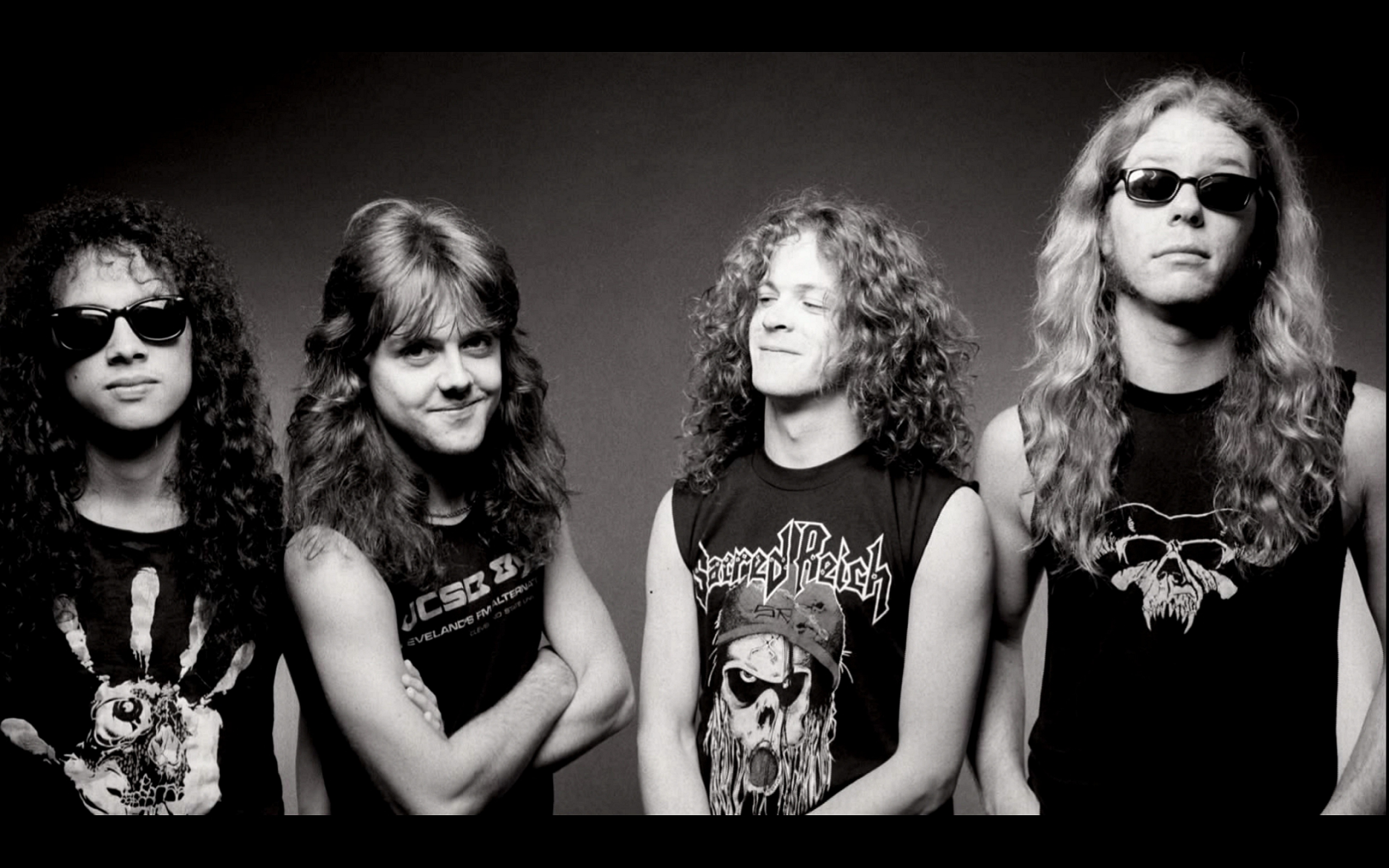 Metallica Posters Black And White - HD Wallpaper 