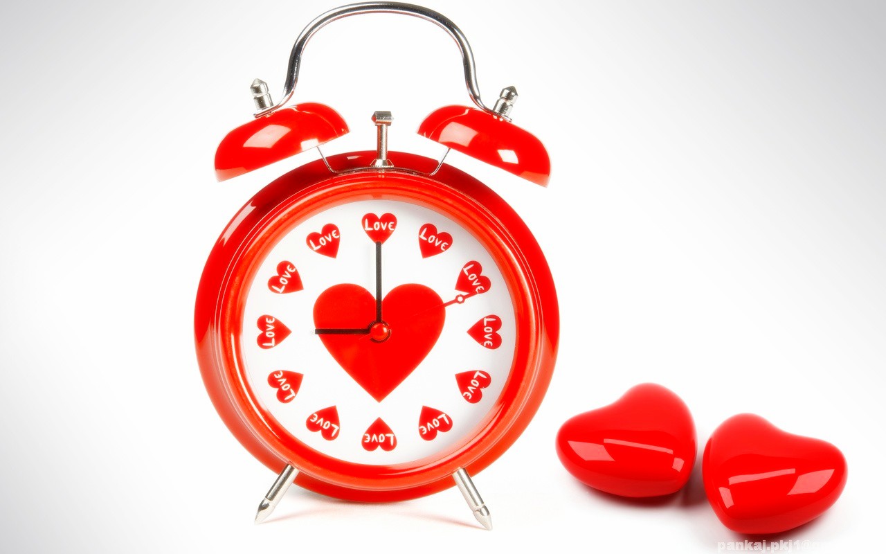 Cinta Clock - Love Clock - HD Wallpaper 