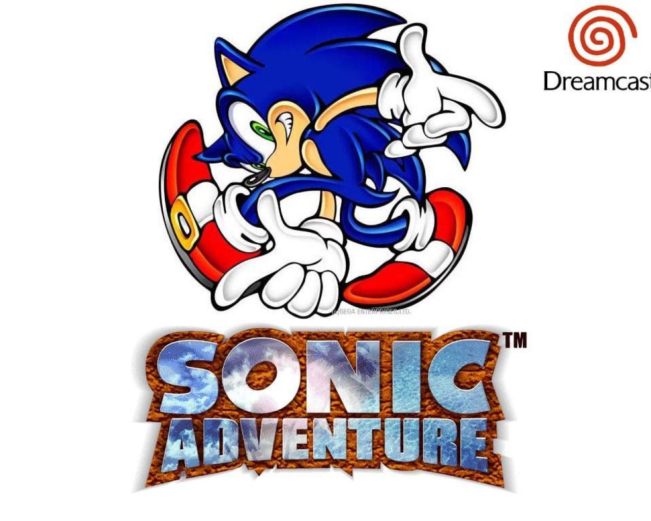 Sonic Wallpaper - Sonic Adventure Logo - HD Wallpaper 