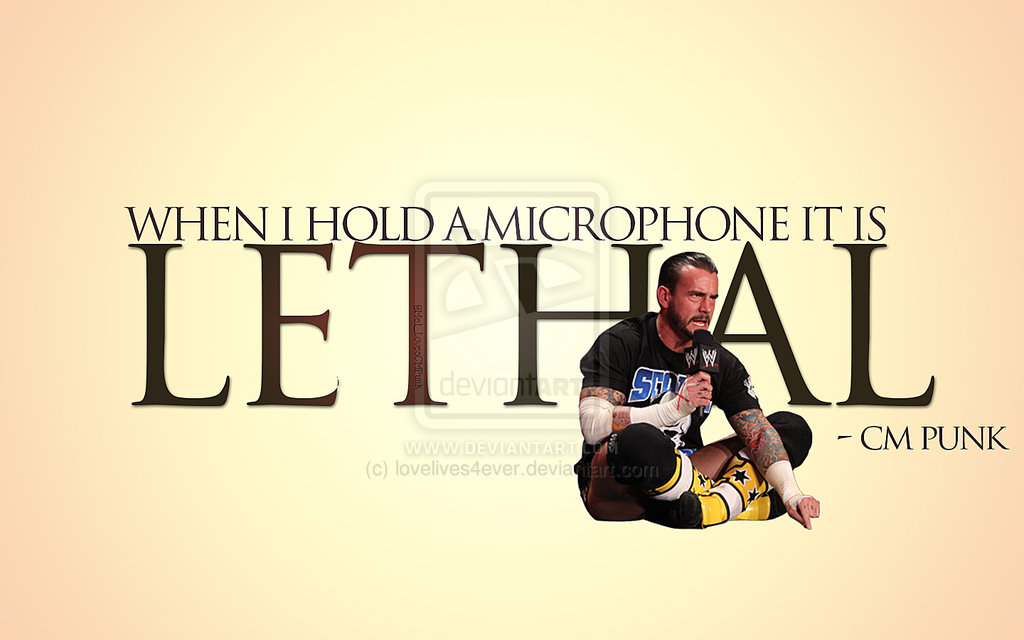 Cm Punk Microphone Art - HD Wallpaper 